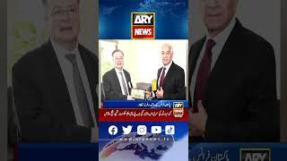 Defense Minister Khawaja Asif met with French Ambassador #arynews #pmln #shorts