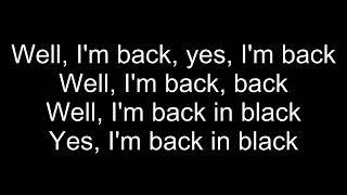 AC/DC - Back in Black (Lyrics)