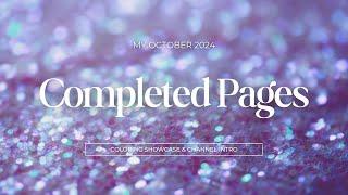 October 2024 Completed Coloring Pages & NEW CHANNEL INTRO! 