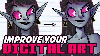 3 Tips for Improving your Digital Art ⭐️Better Lineart, Shading and Colors