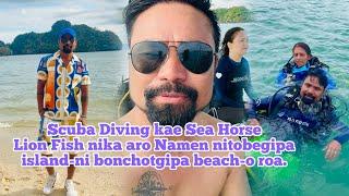 Scuba Diving kao Sea Horse, Lion fish-ko nika | Island-ni bonchotgipa beach nitobegipao songkristian