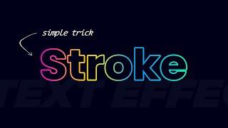 Text Stroke Effects in Html CSS | CSS Text Outline Effects