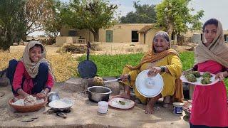 Desert women afternoon routine | Cooking traditional recipe | Village life Pakistan