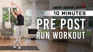 10 Minutes of Stretches for PRE/POST RUN