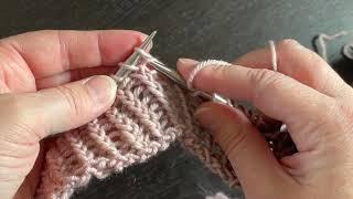 Knitting: Ranunculus Knit-a-Long help, part 5: RLI into the purl stitch of a ribbing