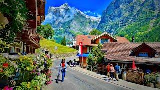 GRINDELWALD SwitzerlandMost Amazing Swiss Village In Summer ! SWISS Valley