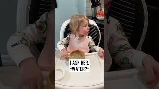 I like when she warns her dad!  #toddlers #parenting #cute #yummy