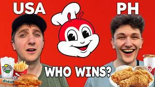 USA vs Philippines Jollibee FOOD FIGHT | Which One Reigns Supreme?