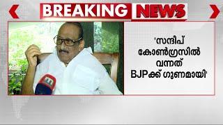 സന്ദീപ് വാര്യരെ സ്വീകരിച്ചത് അനവസരത്തിൽ; തുറന്നടിച്ച് മുതിർന്ന നേതാവ് വി.എസ്.വിജയരാഘവൻ