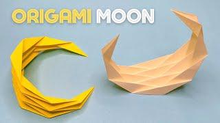 Easy Origami Moon | Easy Paper Crafts