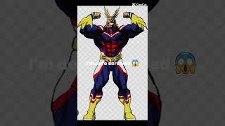 Your being chased #anime #myheroacademia #capcut #allmight #mha #shorts