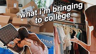 PACK FOR COLLEGE WITH ME : packing for college vlog