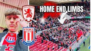 HOME END LIMBS + ANGRY STOKE FANS *Middlesbrough 2-0 Stoke City*