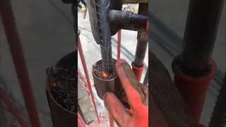 Electroslag pressure steel bar welding process