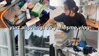 yurt odama yerleşiyorum | yurt alışverişi ve oda turu