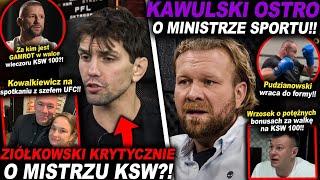 CO POWIEDZIAŁ SZEF KSW O MINISTRZE SPORTU?!(UFC,MMA,INFO,NEWS,GAMROT,PUDZIAN,JURAS,WRZOSEK,KHALIDOV)