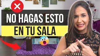  No Cometas estos ERRORES en tu SALA! Errores de DECORACION comunes y cómo solucionarlos FACIL!