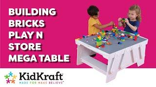 Building Bricks Play N Store Mega Table | KidKraft Wooden Activity Tables