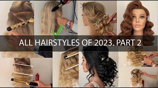 All hairstyle tutorials by Andreeva Nata 2023. Part 2