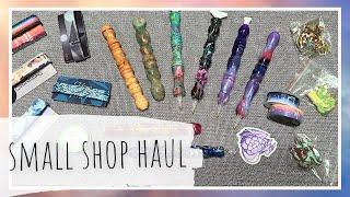 Small Shop Haul! Crafted Makes, Candylicious Pens, Hallow Darkfrost, Black Wolf Wood Works, & more!