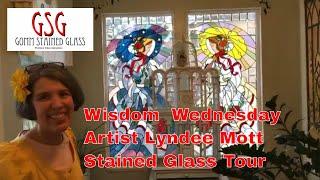 Wisdom Wednesday -Artist Shows Us Her Stained Glass Collection V167