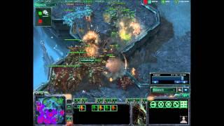 StarCraft 2 Romanian Shoutcast DeathAngel (Z) vs NTT (T) - Xel'Naga Caverns - part 2