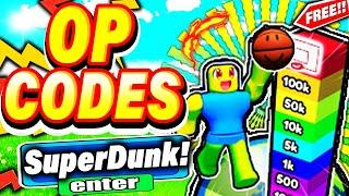 ALL NEW *SECRET CODES* IN ROBLOX SUPER DUNK (new codes in roblox Super Dunk) NEW