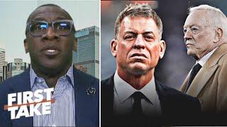 FIRST TAKE | "Troy Aikman needs to be Cowboys GM or HC" - Shannon on Troy destroys 'lazy' Dallas WRs