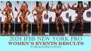 2024 New York Pro Bikini, Wellness, Figure, Women's Physique and Women's Bodybuilding Results