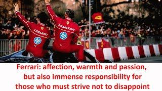 Ferrari in Milan: Tifosi's passion, enthusiasm & support generates great responsibility for 2025 F1