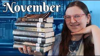 November Wrap Up - Lots of YA Fantasy + Amelia Peabody