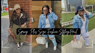 Spring Plus Size Fashion Styling  Haul • Casual Summer Lookbook | @iamcurvyglam