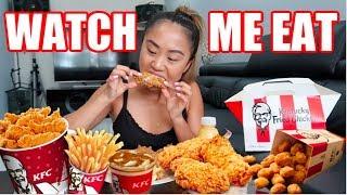 KFC MUKBANG! Wicked Wings, Chips & Potato Gravy // WATCH ME EAT | THERESATRENDS