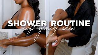 2020 SHOWER ROUTINE | FEMININE HYGIENE + SOFT GLOWY SKIN | Zahria Shantí