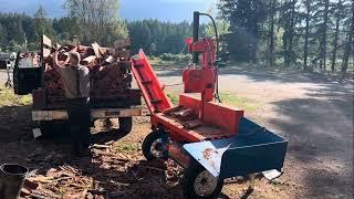 Was I Wrong?. Wood splitter, stacking firewood