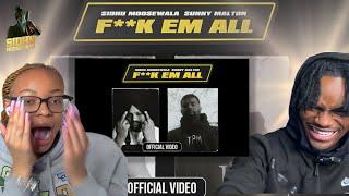 F** Em All  - Sidhu Moose Wala x Sunny Malton| FIRE | Reaction!!!