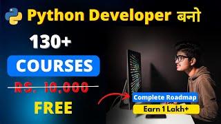 Python Developer FREE में बनो | Viral Roadmap | FREE Courses With Certificates