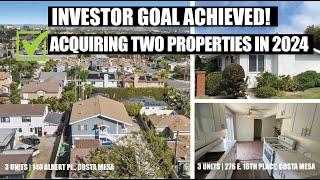 Investor Goal Achieved! Purchases Two Multifamily Properties in 2024