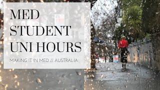 Australian MED STUDENT UNI HOURS | General Medicine Rotation // Making it in Med