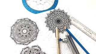 2 Mandala art for beginners || How to draw a MANDALA ART for beginners || Mandala drawing