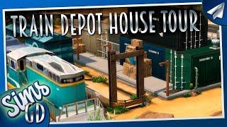 Sims 4 Train Station Tour | Abandoned Sims 4 Shipping Container Depot