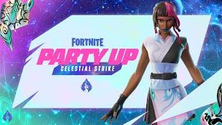 Fortnite Party Up - Celestial Strike: Unlock the Iridia Vayne Outfit!