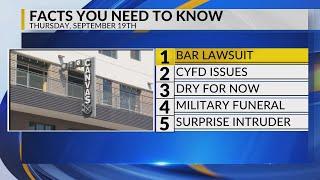 KRQE Newsfeed: Bar lawsuit, CYFD issues, Dry weather before more storms, Military funeral, Surprise