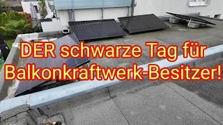 Der schwarze Tag für Balkonkraftwerk-Besitzer! Ferraris-Zähler raus, digitaler Stromzähler rein