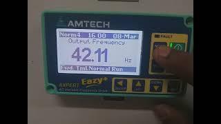 AMTECH VFD Axpert Eazy plus Running parameters Explanation by Praveen