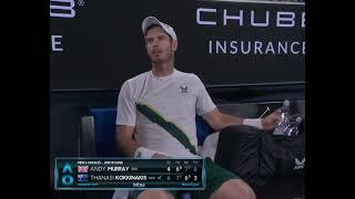 Andy Murray angry at the schedules of the Australian Open | Sub. español | Murray - Kokkinakis 2023