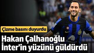 HAKAN ÇALHANOĞLU İNTER YÜZÜNÜ GÜLDÜRDÜ !!