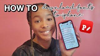 HOW TO DOWNLOAD FONTS FROM DAFONT TO YOUR IPHONE!!￼