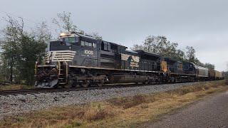 EMDs In Bone Valley Once More! NS 1005 Works L'Hoist On L770-05 In A Storm