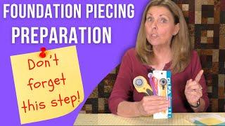 The CRUCIAL STEP in Foundation Piecing!